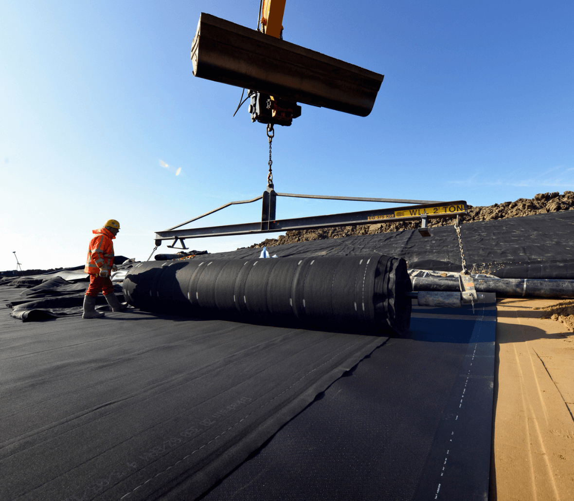 EnkaDrain ZB landfilll drainagemat a copyrights Low Bonar